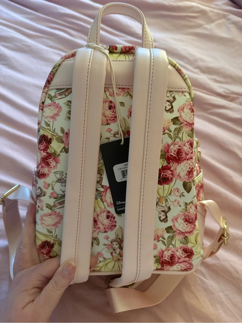 Loungefly Disney’s Beauty and the Beast Floral Characters AOP Backpack